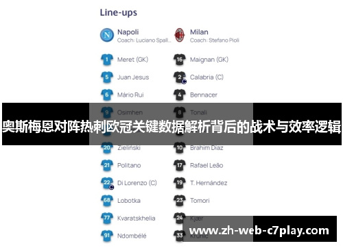 奥斯梅恩对阵热刺欧冠关键数据解析背后的战术与效率逻辑